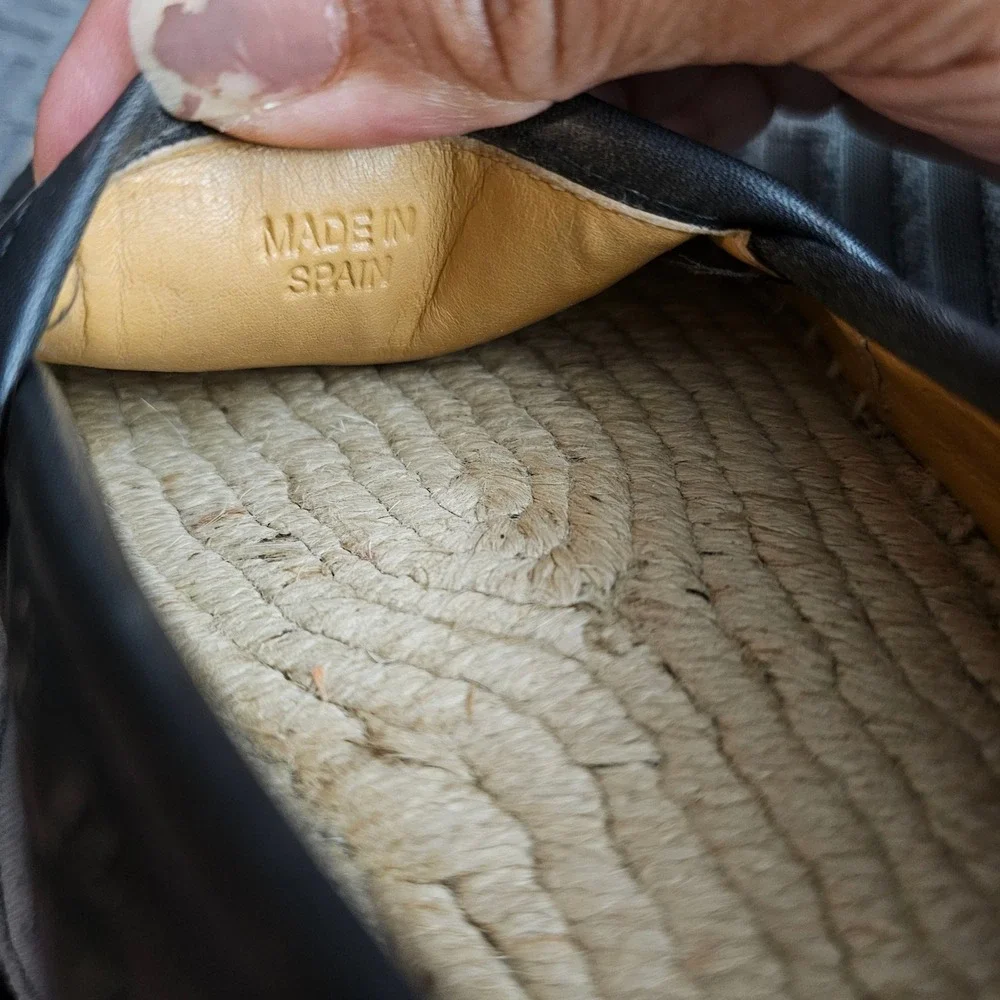 Gucci Microguccissima Signature Espadrilles Size 36 US 6 Color Black‎